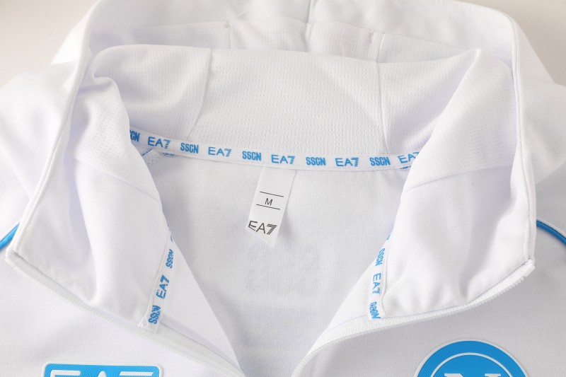 25/26 Napoli  White  Full zipper Jacket Tracksuit+ long pants
