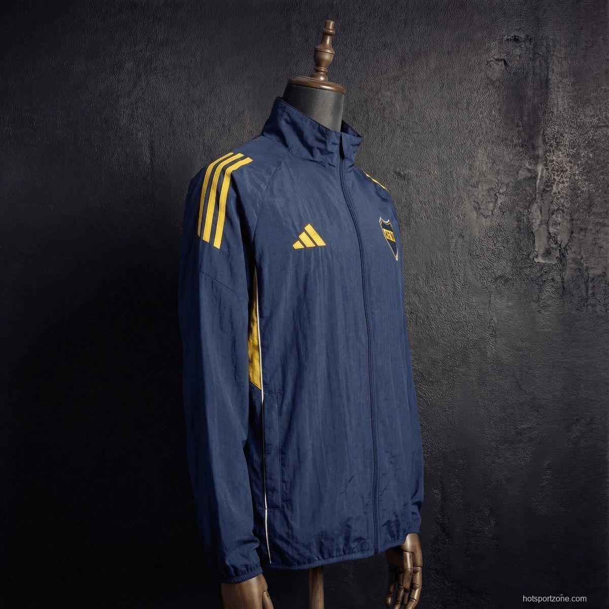 2026 Boca Juniors Black Jacket Windbreaker