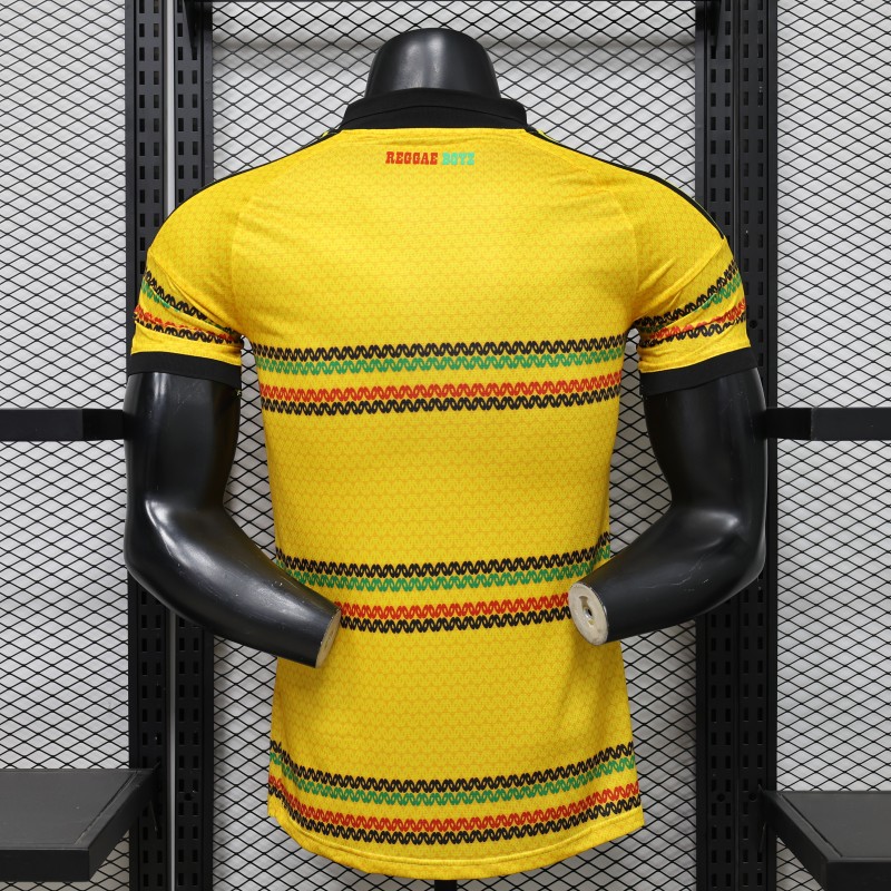 Player Version 2027 Jamaica Home Yellow with Reggae Stripe Jersey