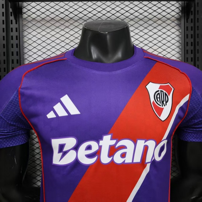 Player Version 26/27 River Plate Third Purple with Red Diagonal Sash Jersey