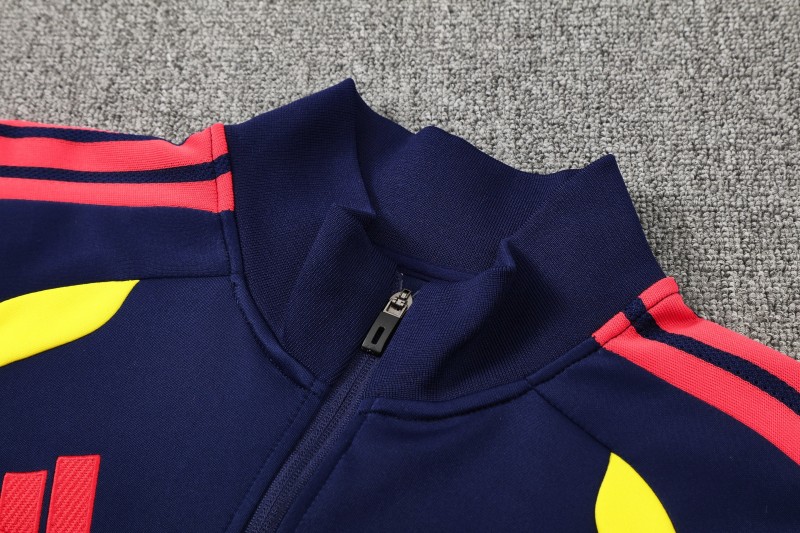 26/27  Colombia Navy Blue Full Zipper Jacket Tracksuit  + Long Pants