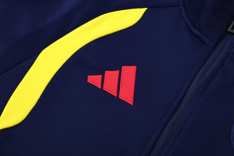 26/27  Colombia Navy Blue Full Zipper Jacket Tracksuit  + Long Pants