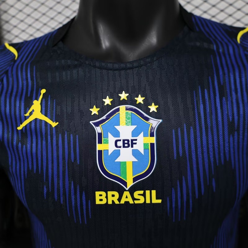 Player Version 2026 Brazil × Jordan Brand Away Navy Blue Jersey