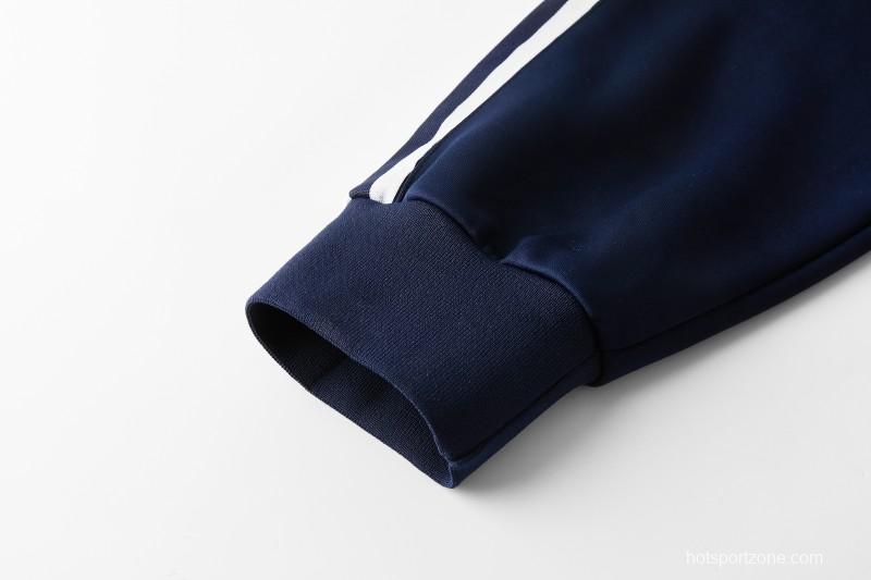 2026 Adidas Navy Blue Full Zipper Jacket + Long Pants