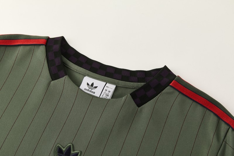 26/27 Bayern München  Forest Green  Pinstripe  Short Sleeve+Soccer Shorts