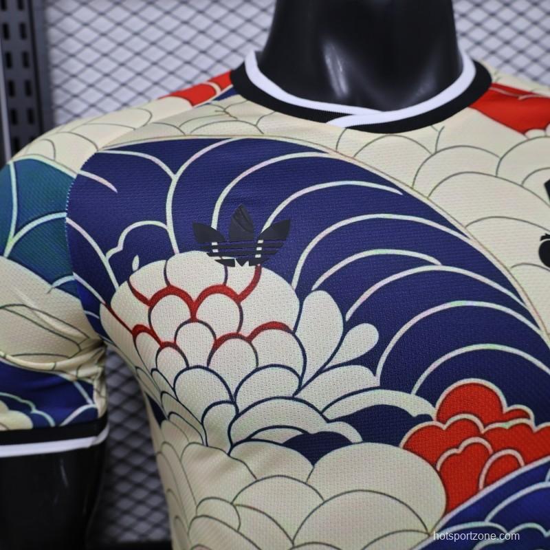Player Version 2026 Japan Cream with Ukiyo-e Wave  Adidas Originals Special Edition Jersey
