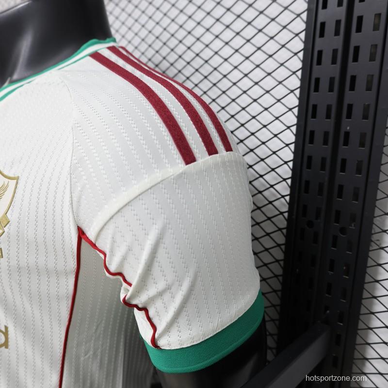 Player Version 26/27 Liverpool FC Off-White with Gold Crest  Special Edition Away Jersey