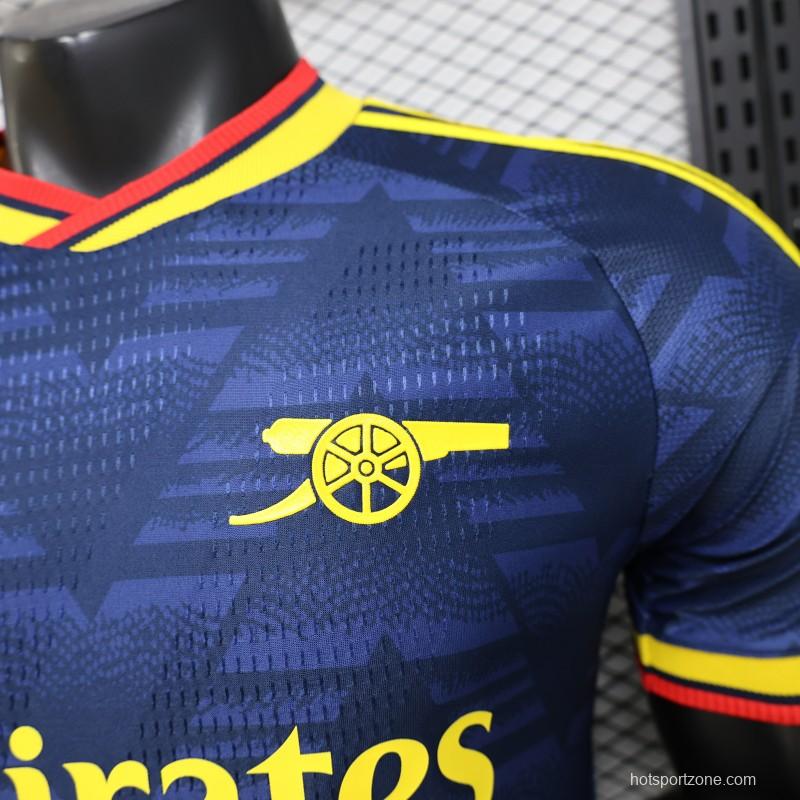 layer Version 26/27 Arsenal Navy Blue with Geometric Pattern Third Jersey