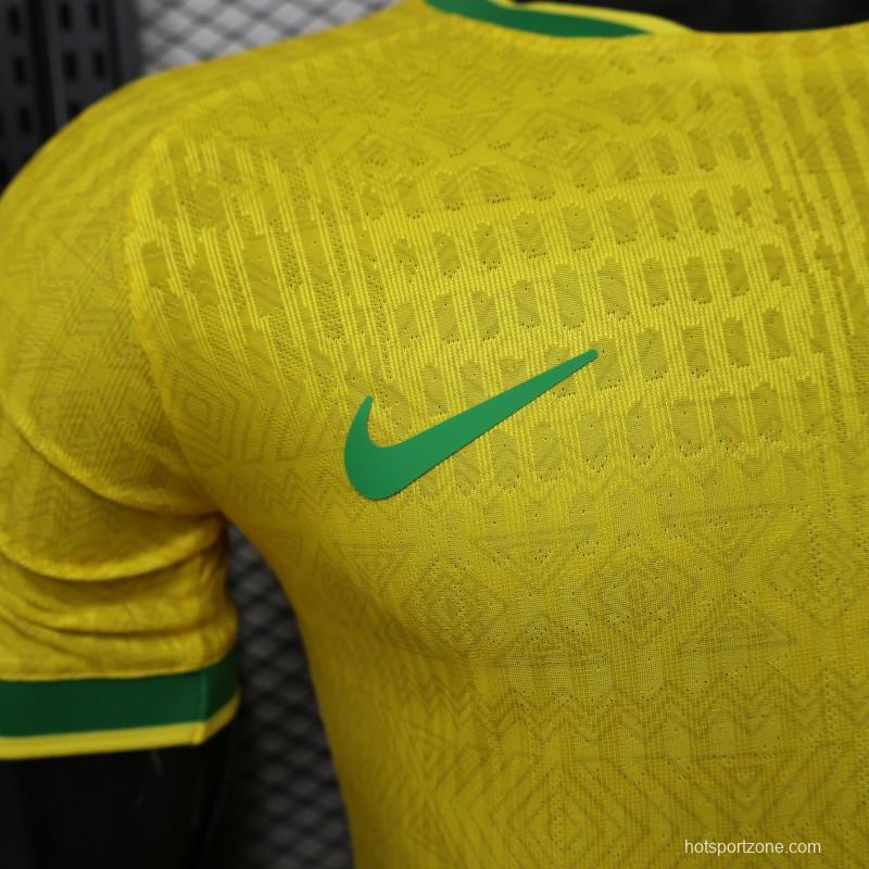Player Version 2026 Brazil Home Yellow  Special Edition  Jersey