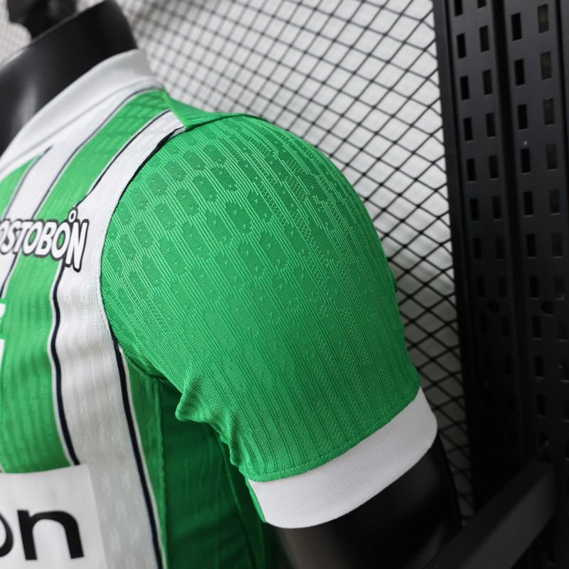 Player Version 26/27 Atlético Nacional Green & White with Vertical Stripe Home Jersey