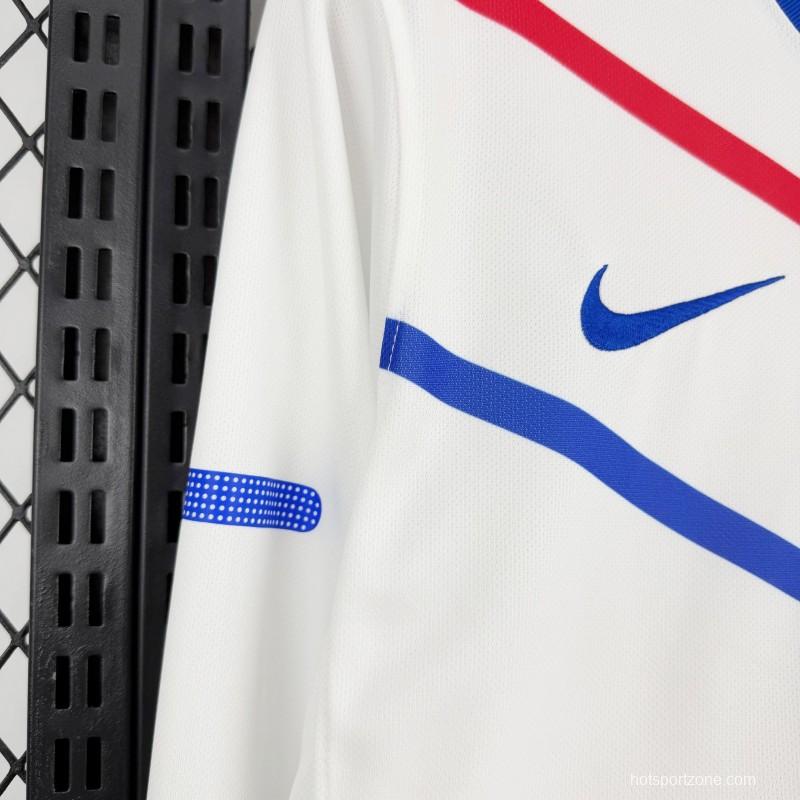 2012 Retro France Away Long Sleeve Jersey