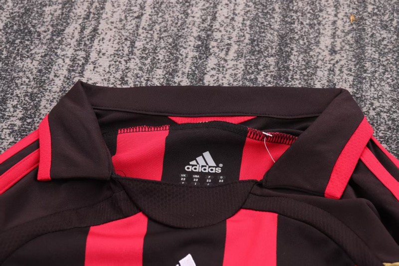 Retro Kids 06/07 AC Milan Home Long Sleeve Jersey