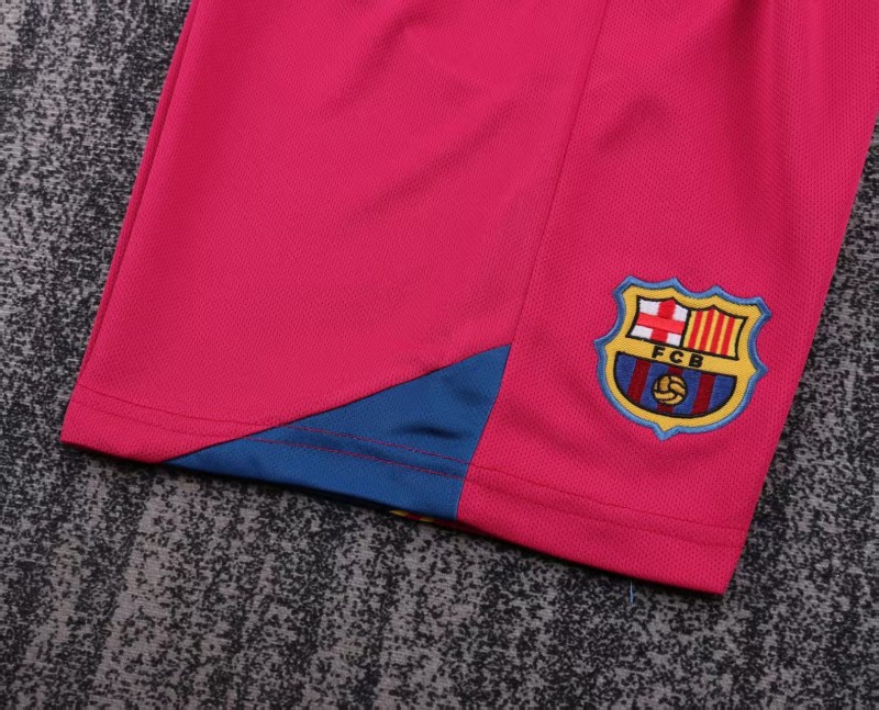 Retro Kids 05/06 Barcelona Home League Version Long Sleeve Jersey