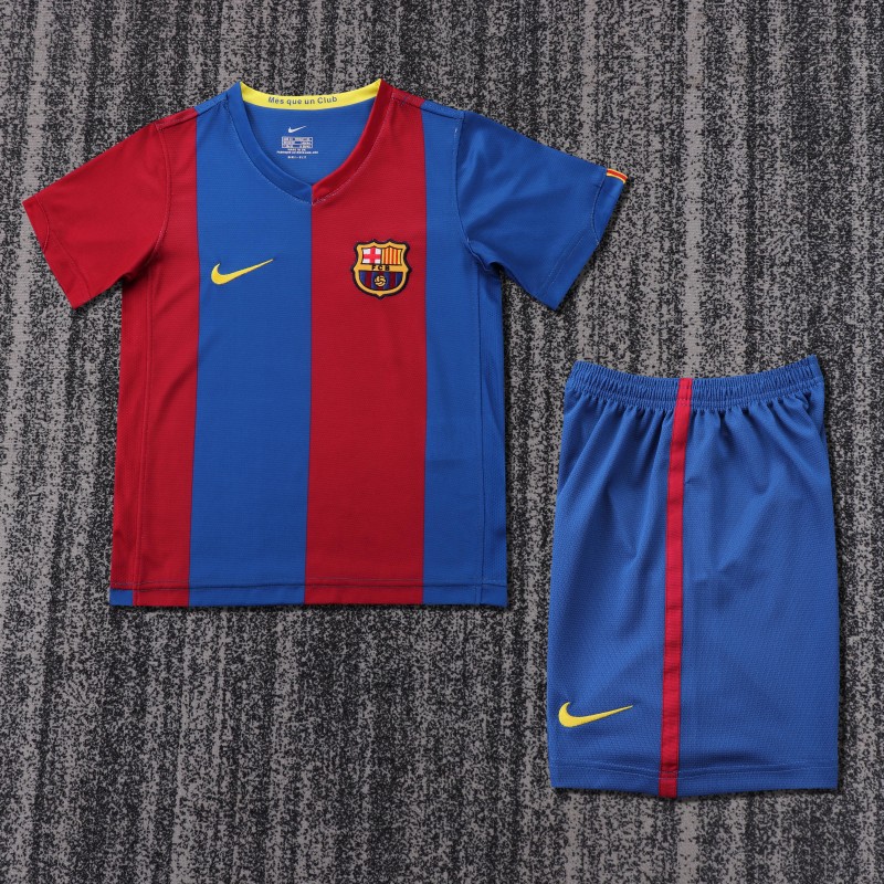 Retro Kids 06/07 FC Barcelona Home Jersey
