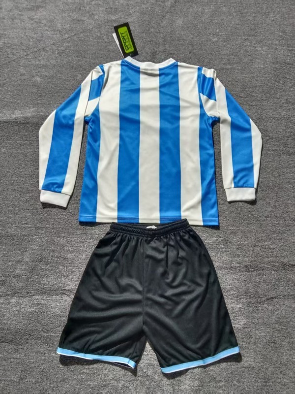 Retro 1998 Kids Argentina Home Long Sleeve Jersey
