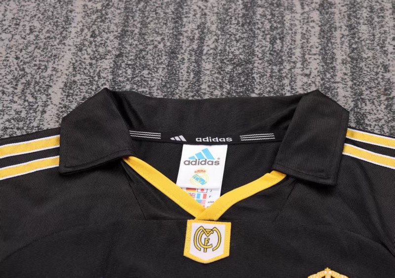 Retro Kids 99/01 Real Madrid Away Black Jersey
