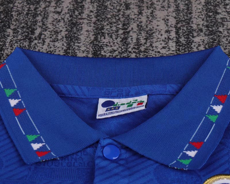 Retro Kids 1994 Italy Home Blue Jersey