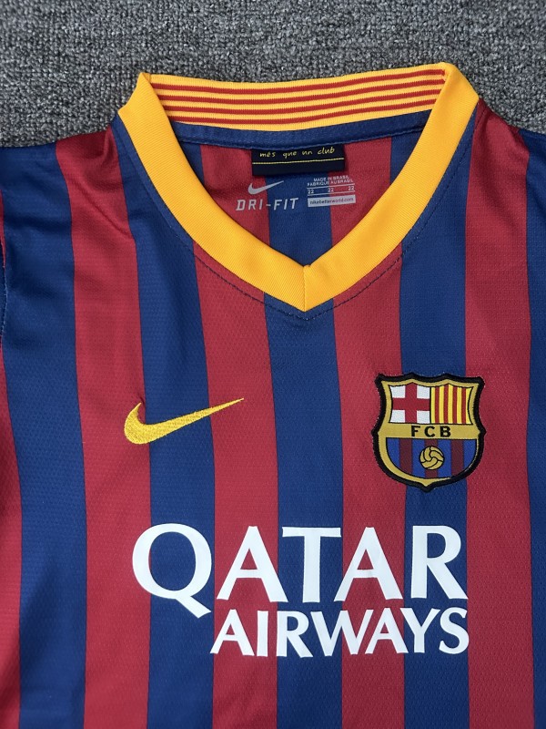 Retro Kids 13/14 FC Barcelona Home Jersey