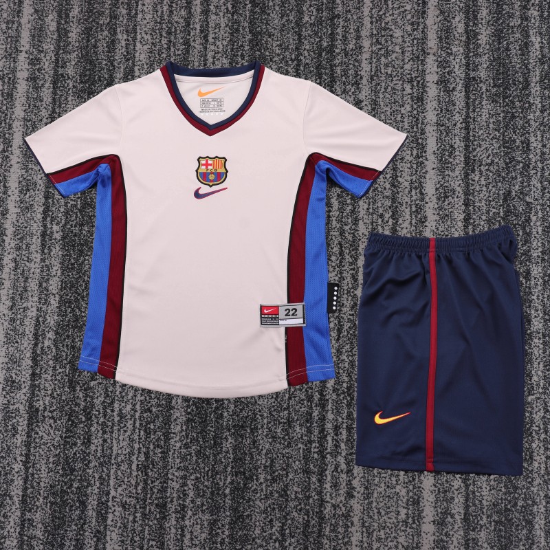 Retro Kids 98/99 Barcelona Away Jersey