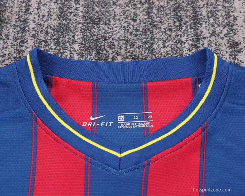Retro Kids 09/10 FC Barcelona Home Jersey