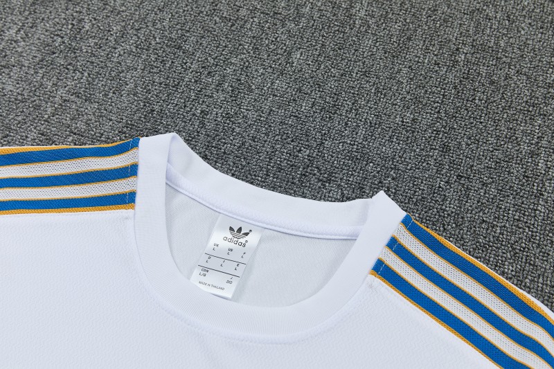 26/27 Real Madrid White Short Sleeve Tracksuit + Long Pants