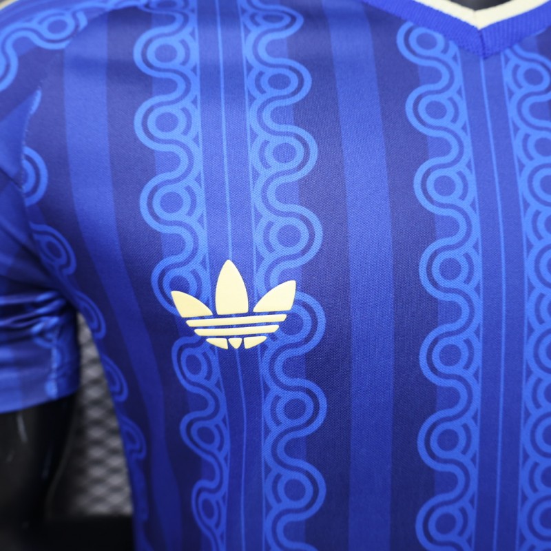 Player Version 2026 Sweden Blue with Tonal Chain Stripe  Away Jersey