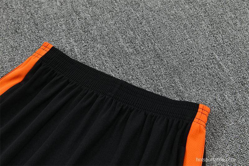 26/27 Netherlands Home Orange Short Sleeve + Soccer Shorts