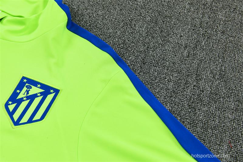 26/27 Atlético Madrid Third Fluorescent Green Half Zipper Jacket Tracksuit + Long Pants