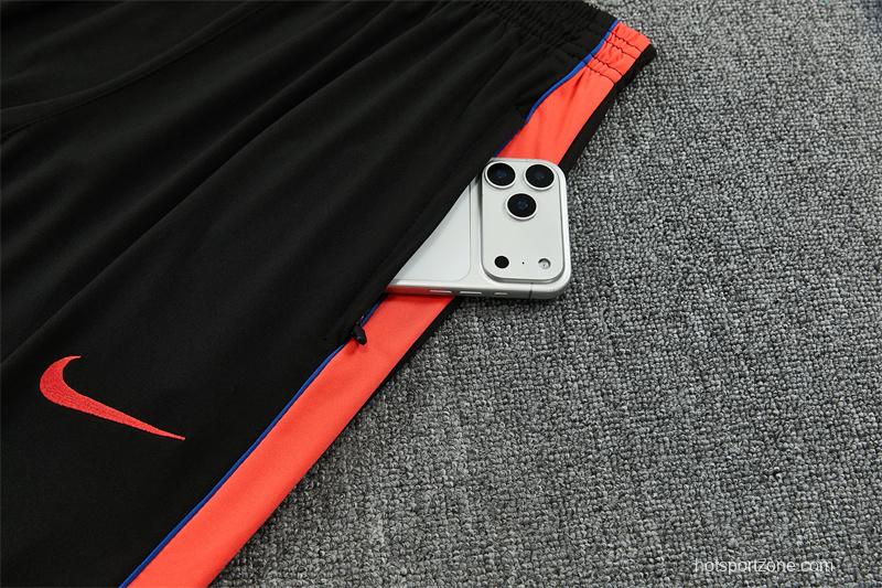 Player Version 26/27 Paris Black Half Zipper Jacket+Long Pants