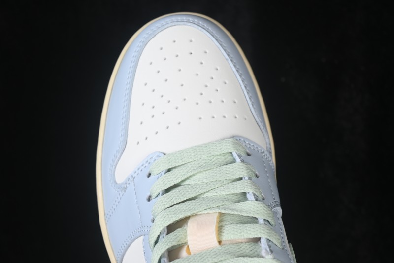Air Jordan 1 Low AJ1 Light Blue Colorblock Low-Top Culture Casual Sneakers - DC0774-108