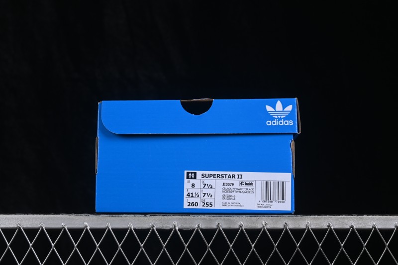 Adidas Superstar II Classic Shell-Toe Casual Sneakers with Premium Leather Upper - JI0079