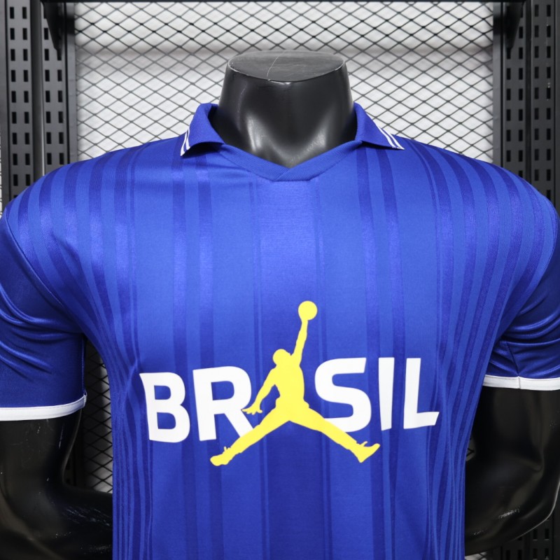 Player Version 2026 Brazil × Jordan Brand Royal Blue Special Edition Jersey