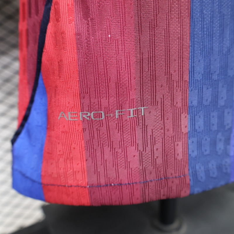 Player Version 26/27 FC Barcelona Deep Blue & Red Stripe  Home Jersey