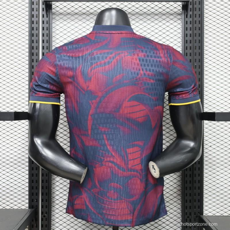 Player Version 26/27 FC Barcelona Navy Blue & Red  Special Edition Jersey