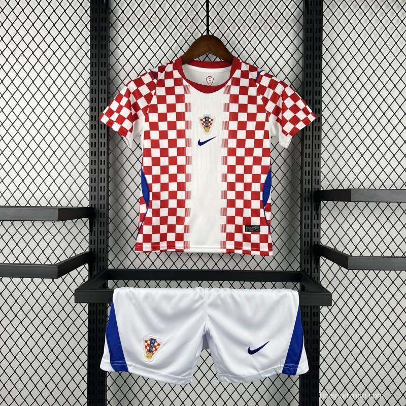 2026 Kids Croatia World Cup Home Kit