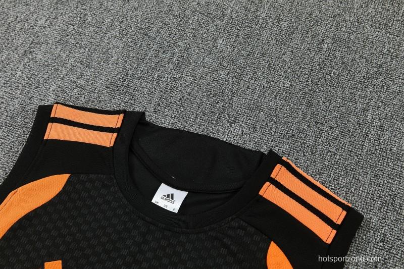 26/27 Arsenal Black Sleeveless Training Vest +Shorts Set