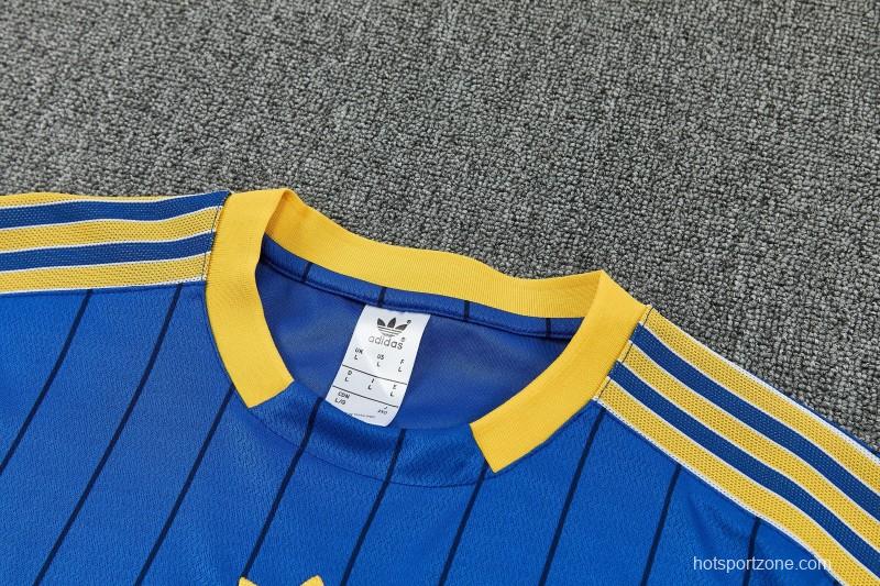 26/27 Boca Blue&Vavy Blue Short Sleeve Tracksuit + Long Pants