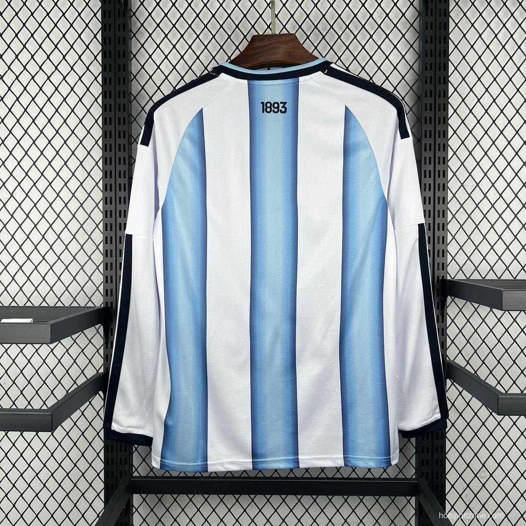 2026 Mens Argentina World Cup Home Long Sleeve Jersey