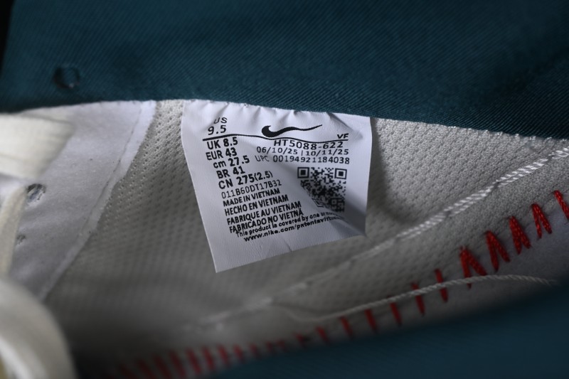 Nike Air Force 1 '07 Low Casual Sneakers with Red Black White Contrasting Colors - HT5088-622