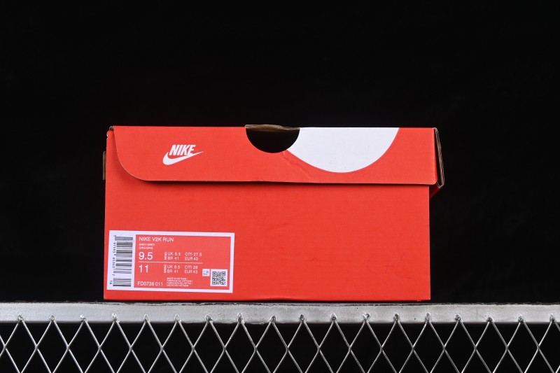 Nike V2K Run Retro Low-Top Running Shoes with Cushlon Foam and Shock Absorption - FD0736-011