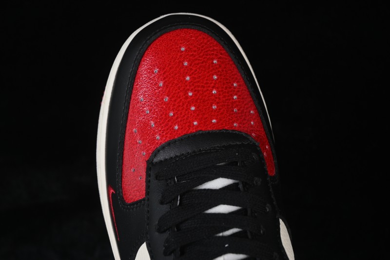 Nike Air Force 1 '07 Low Limited Edition Red Black Two-Tone Casual Skateboarding Shoes - KD1688-007