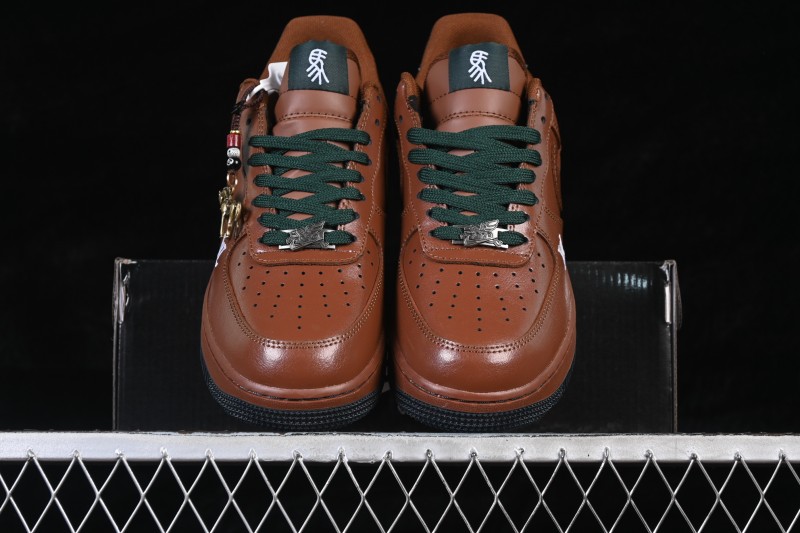 Nike Air Force 1 '07 Low Limited Edition Year of the Horse Running Shoes with Caramel Latte Colorway - XY9025-003