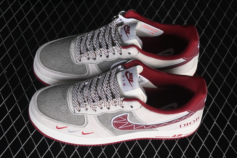 Nike Air Force 1 '07 Low Collaboration Skateboarding Shoes with Full-Length Air Cushion - SY1388-028