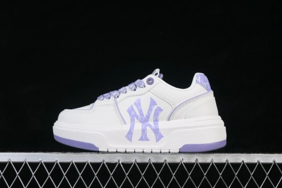New York MLB Bigball Chunky Liner Denim Monogram New York Yankees Elevated Thick Sole Casual Sneakers - 3ASXM046N50LDS