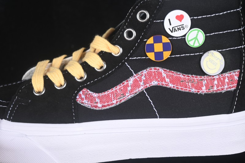 Vans Sk8-Hi Mid-Top Casual Skateboarding Shoes with Classic Sidestripe Design - VN000EGY618