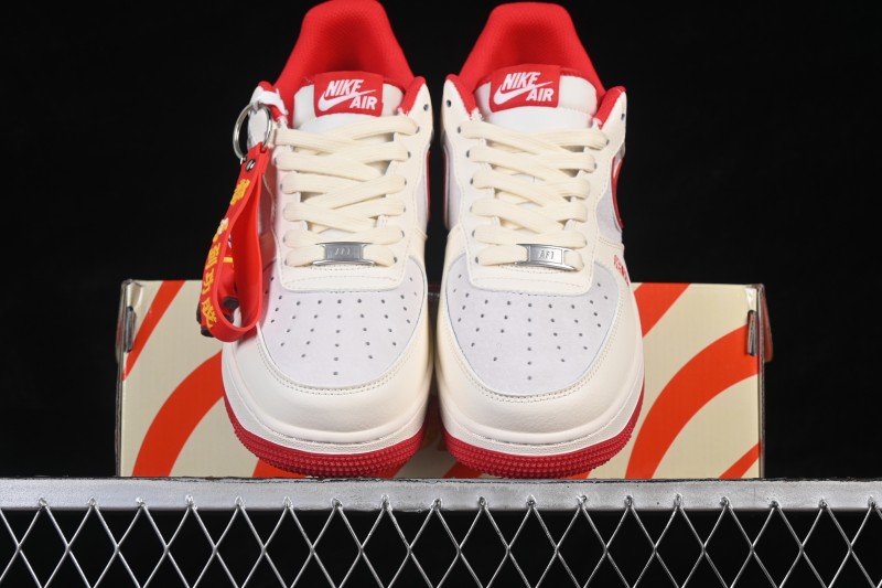 Nike Air Force 1 '07 Low Lunar New Year Casual Sneakers with Gold Cloud Pattern - HT5088-613
