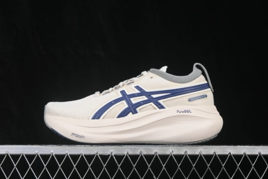 Asics Gel-Nimbus 27 Retro Breathable Cushioned Running Shoes for Men - 1011C028-200