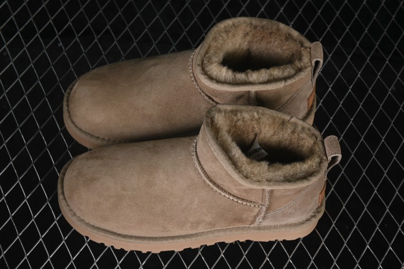 UGG Classic Ultra Mini Boots with Sheepskin Wool Lining and Water-Resistant Finish - 1116109