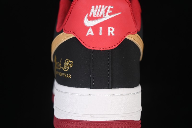 Nike Air Force 1 '07 Low Chinese New Year Edition Red Black Gold Colorway Casual Skateboarding Shoes - JP2026-139