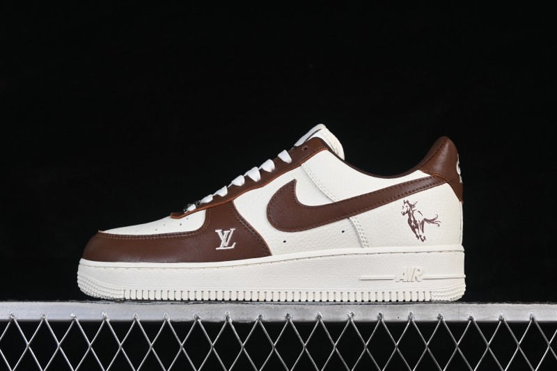 Nike Air Force 1 '07 Low Chinese New Year Year of the Horse Edition Brown Cream White Low-Top Casual Sneakers - XY9025-008